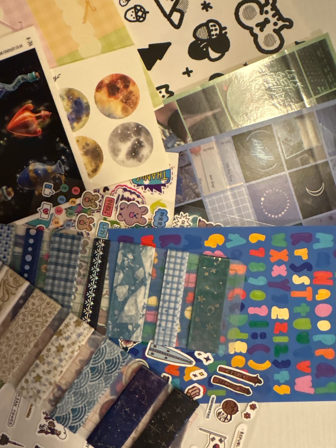 Customer photo review of Korean Washi & Sticker Blind Box