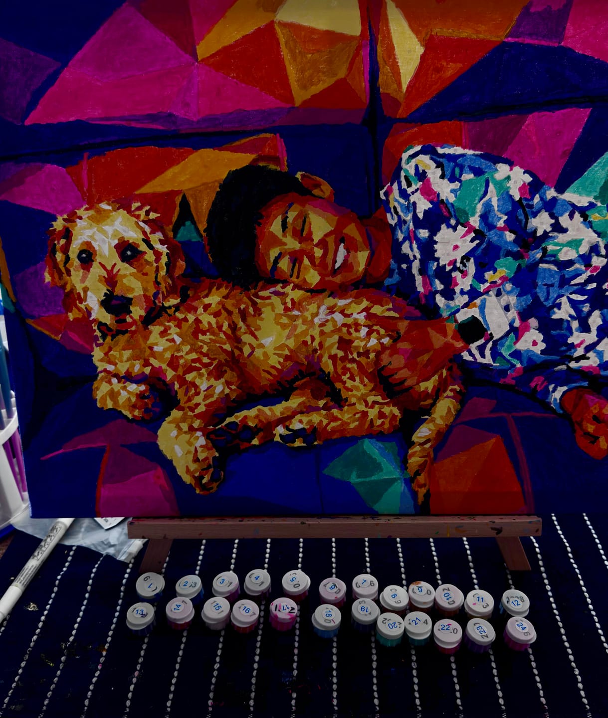 Customer photo review of Custom Pop Art COUPLE Portrait