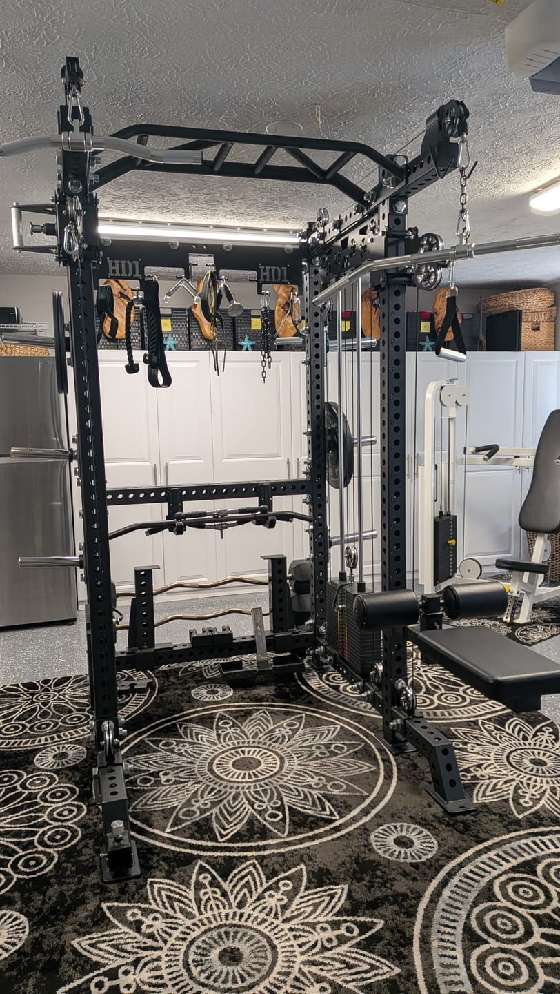 Customer photo review of HD1 Squat Rack Functional Trainer