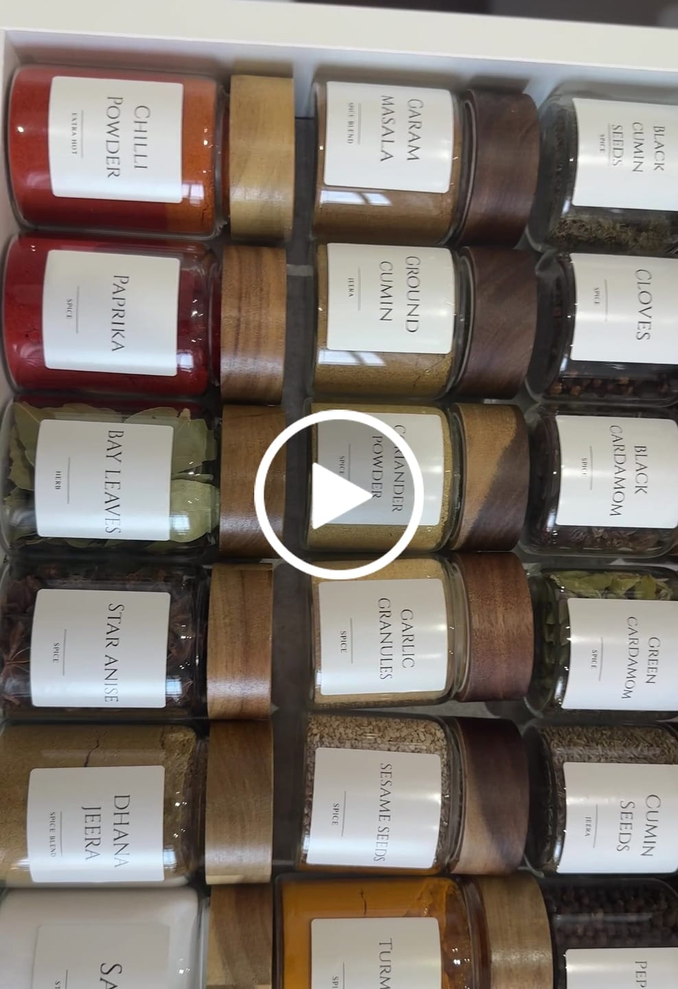 Customer video review of Acacia Wood Glass Spice Jar 180 ML