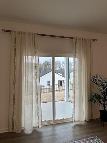 Customer photo review of Braided Jute Trim Linen Blend Curtains