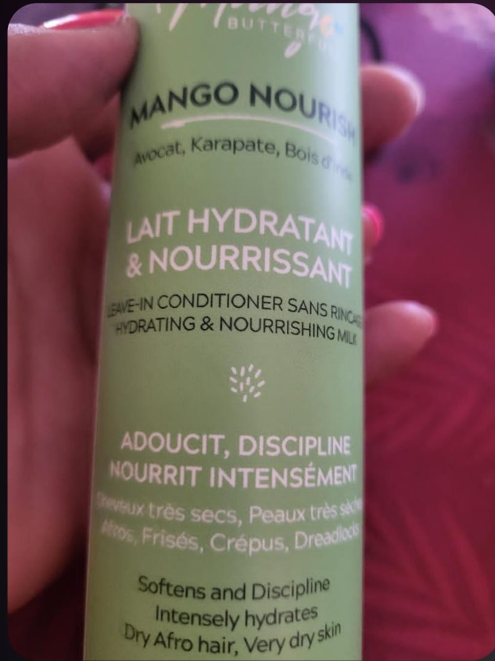 Customer photo review of Shampoing Doux Nourish