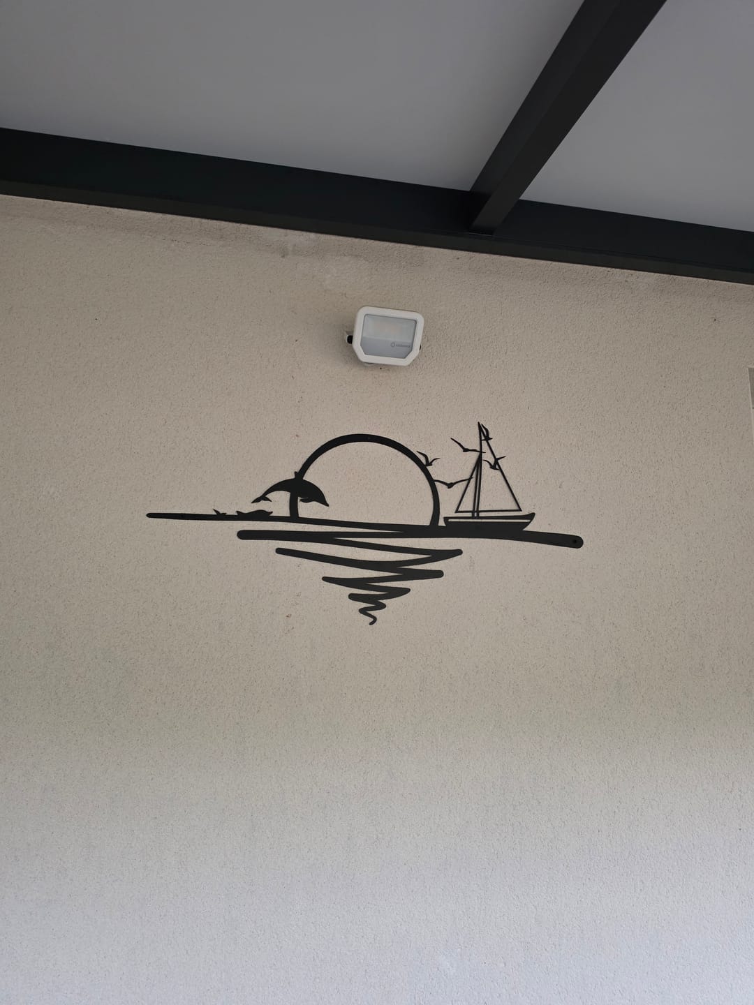 Customer photo review of Décoration murale en métal - Lever du soleil (SUN.02)