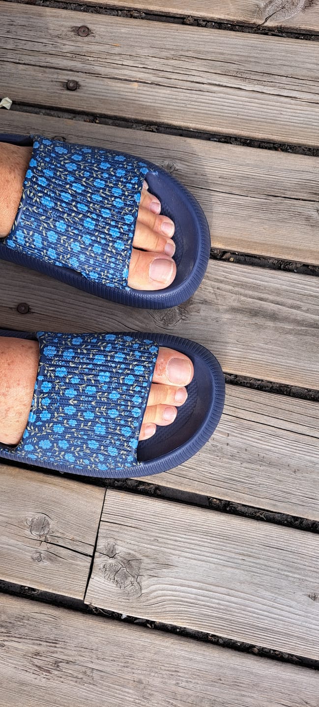 Customer photo review of HappyFlops Botanics