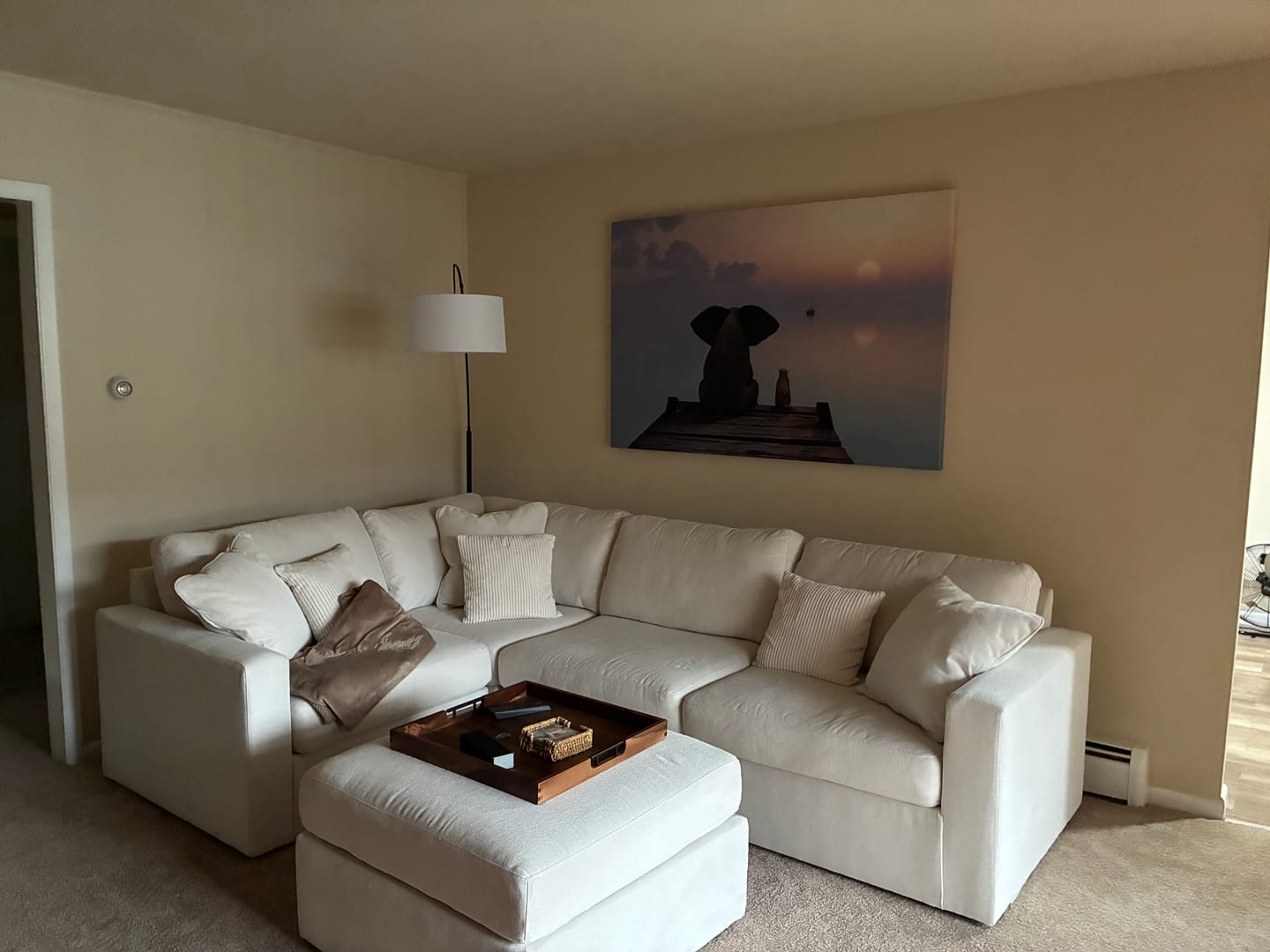 Customer photo review of Elephant And Dog Sit on a Dock
