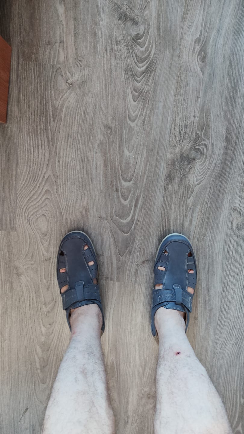 Customer photo review of Sandalia Luisetti de hombre en nobuk