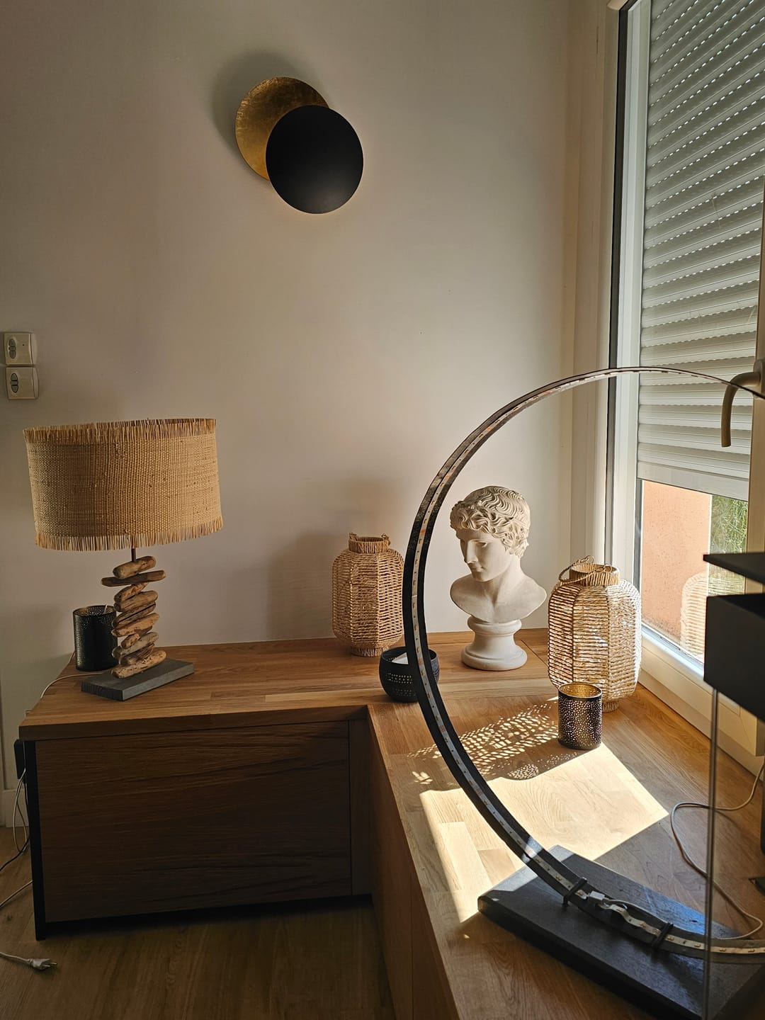 Customer photo review of Applique murale LED | Eclipse dorée