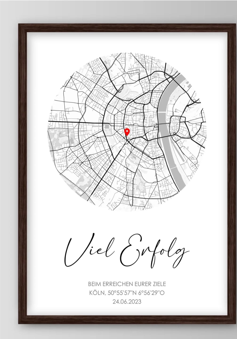 Customer photo review of Viel Erfolg - Geschenk zur Geschäftseröffnung - Personalisiertes Poster