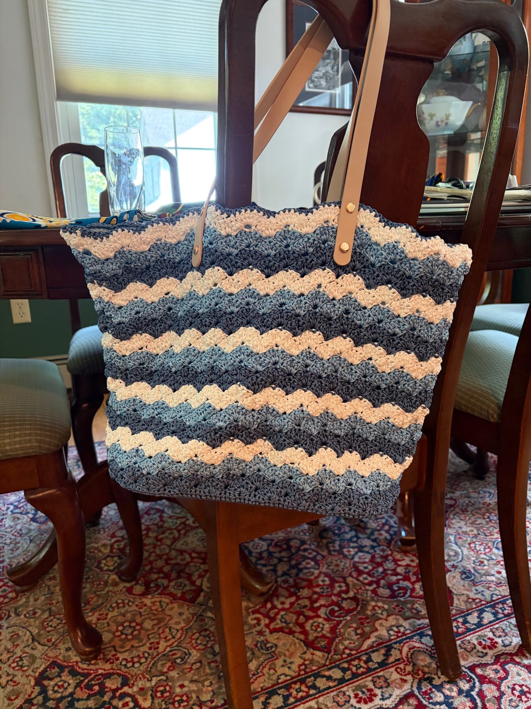 Customer photo review of Seabreaze Wave Tote Crochet Kit