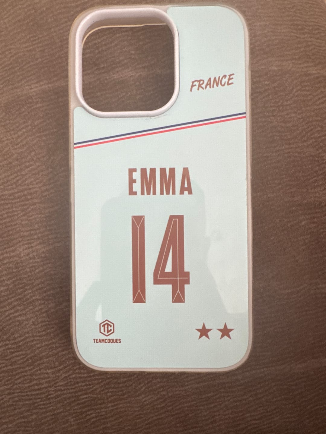 Customer photo review of Coque foot EQUIPE DE FRANCE 2026 EXTERIEUR personnalisable - TEAMCOQUES