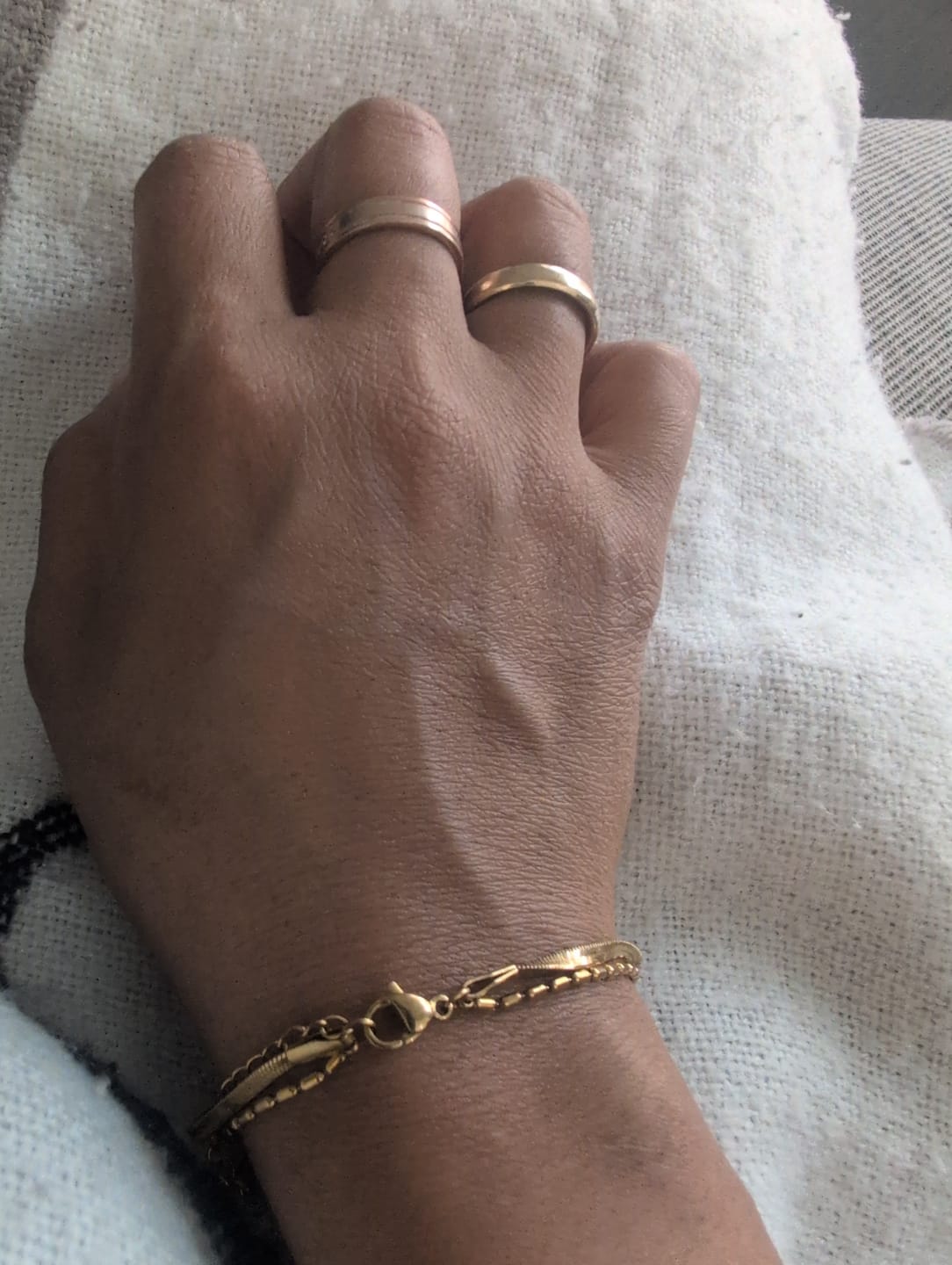 Customer photo review of Multi-layered Beaded Bracelet