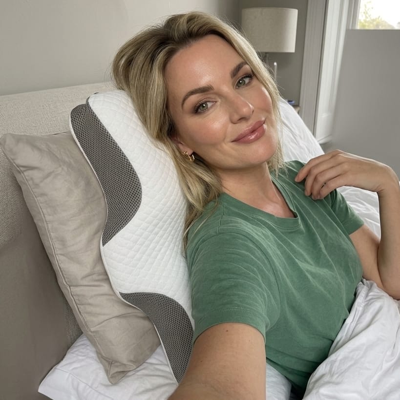 Customer photo review of Soma | Orthopedic Memory Foam Pillow
