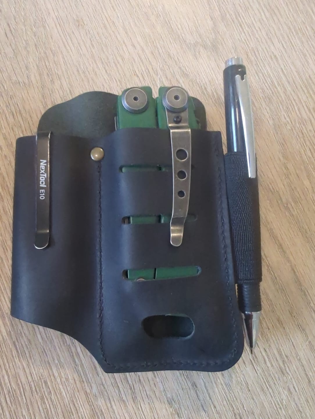 Customer photo review of Viperade PJ15 Leather Muiltitool Sheath with Metal Belt Clip, Black