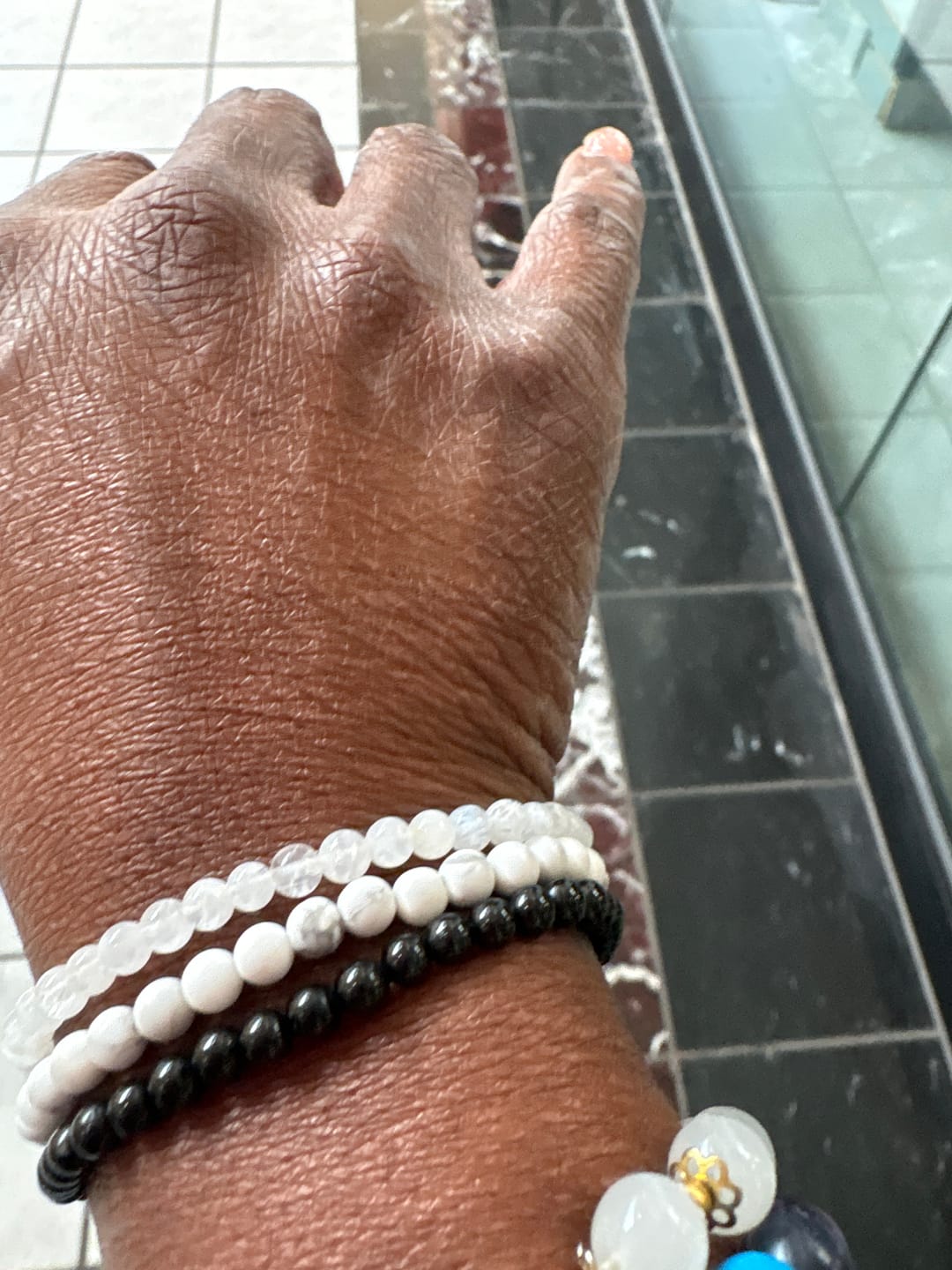 Customer photo review of Rainbow Moonstone Bracelet Mini