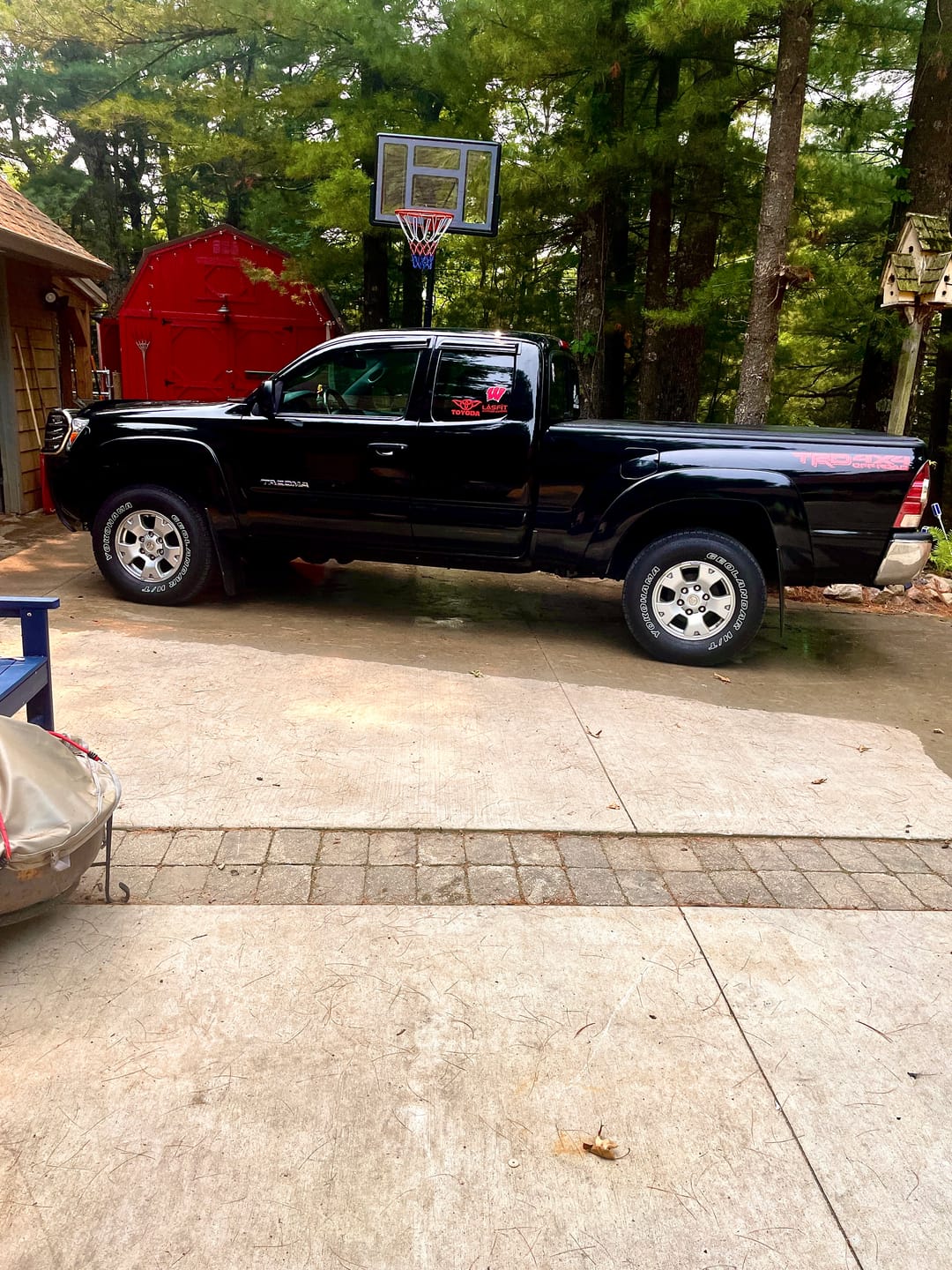 Customer photo review of TRD 4x4 off-road vinyl decal for 2016-2022 Toyota Tacoma Tundra