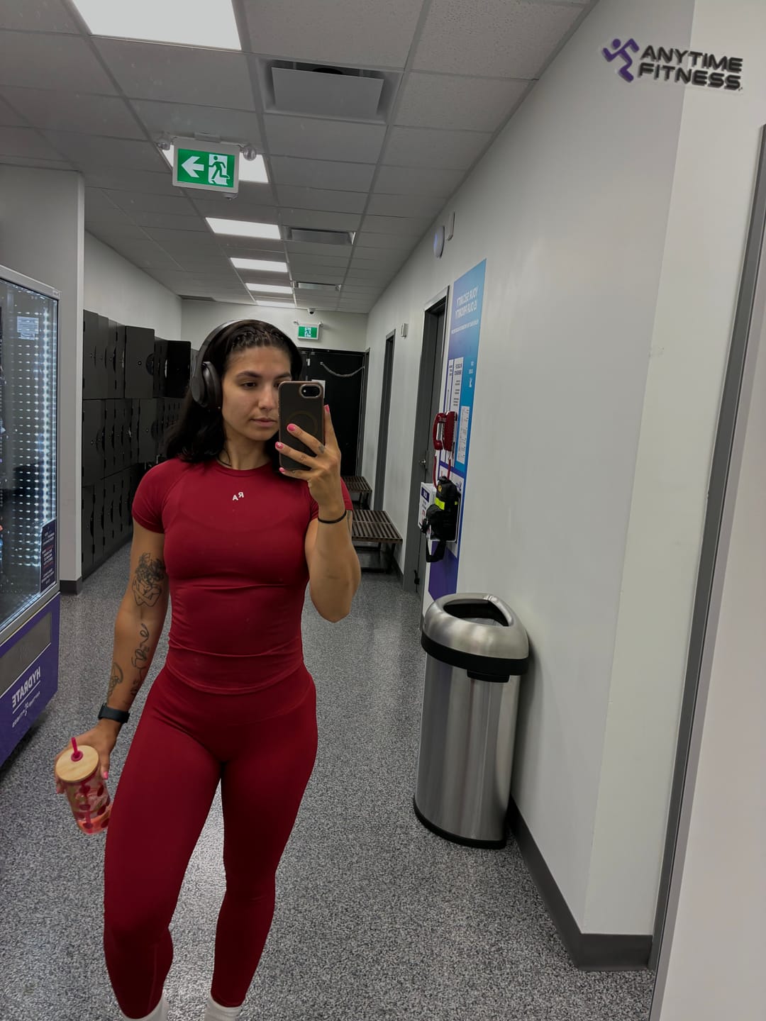 Customer photo review of Sweet Scarlet Compression Tee