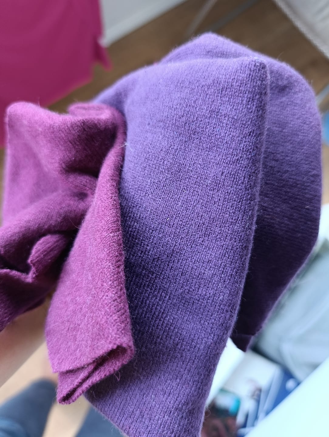 Customer photo review of Eine Handvoll Stoffreste Kaschmir
