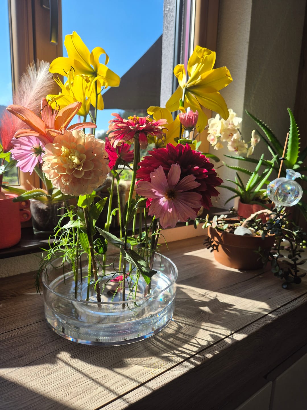 Customer photo review of Kenzan Ring 150 mm Acrylic Flower Frog