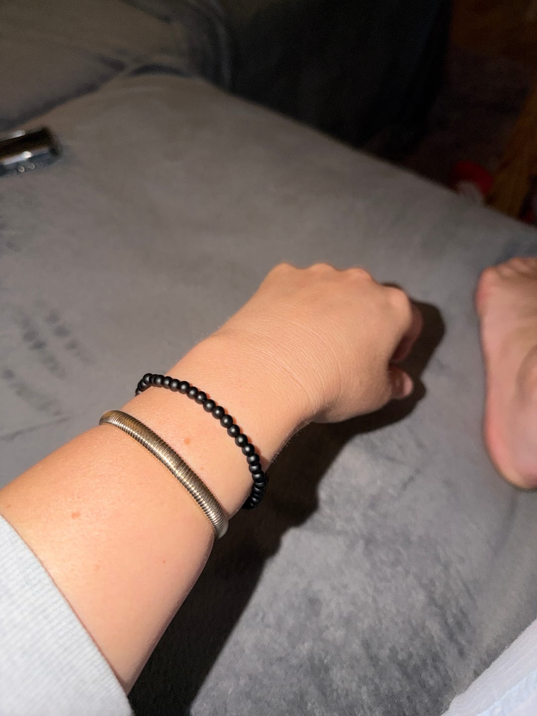 Customer photo review of Obsidian Armband