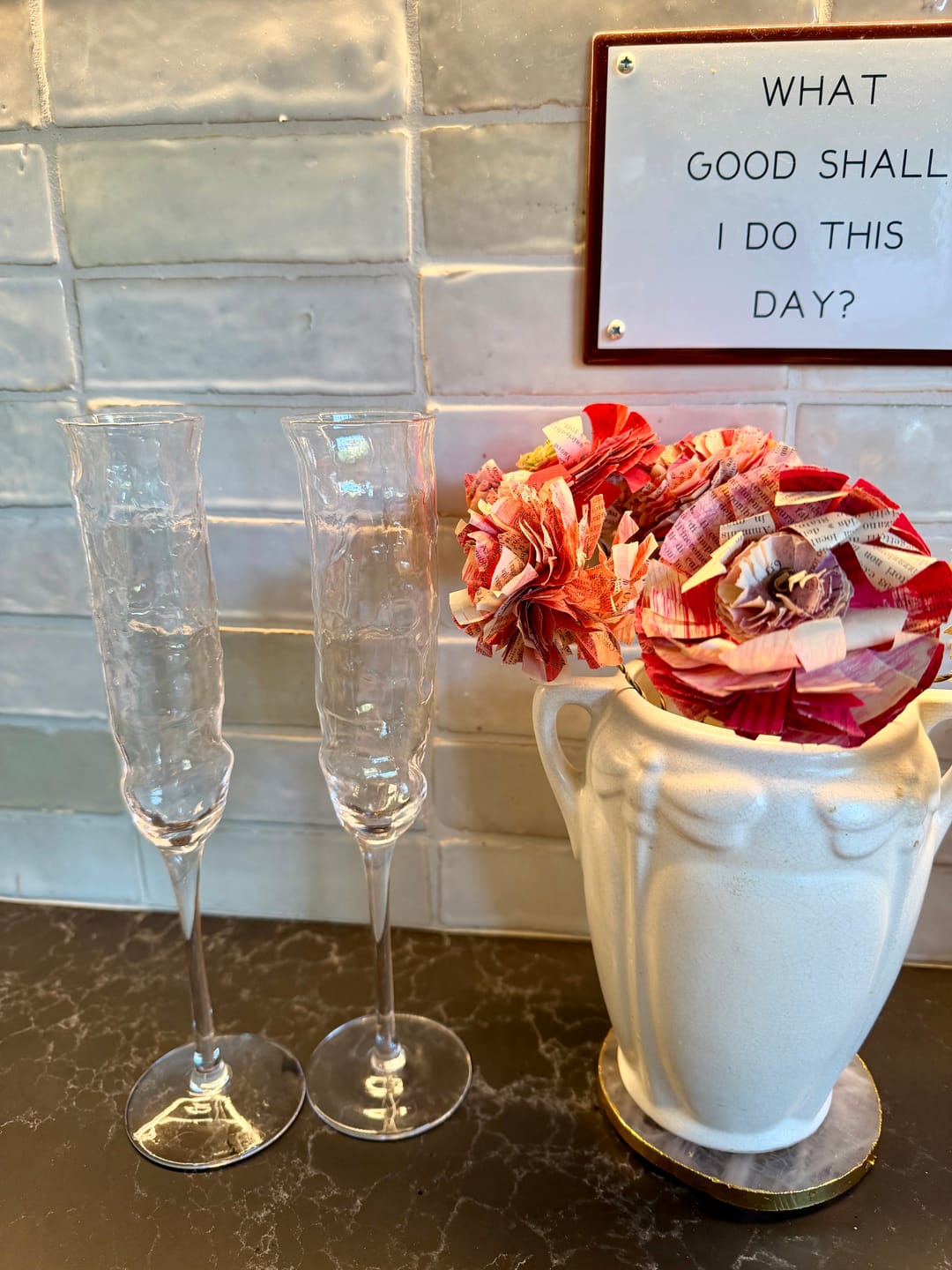 Customer photo review of The Willy Champagne Glass