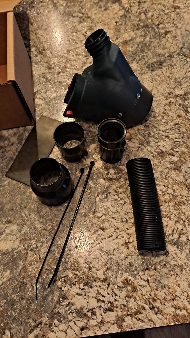 Customer photo review of Dust Collection Chute for Bosch Axial Glide Miter Saw