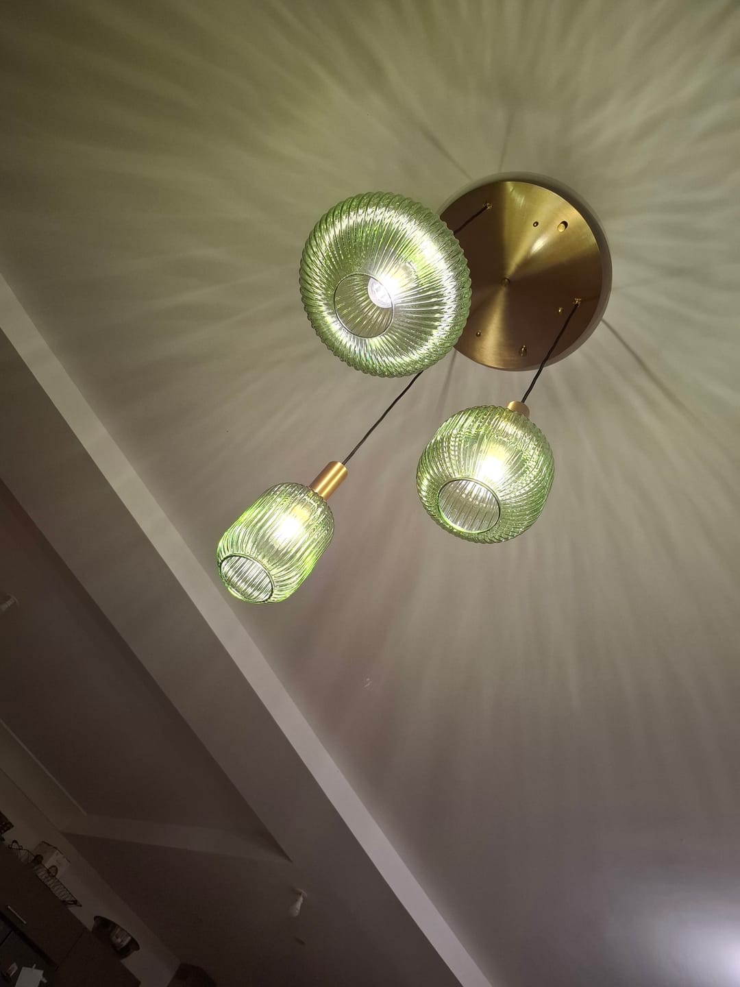 Customer photo review of Suspension chic en verre vintage CRISTALI | 100% Personnalisable