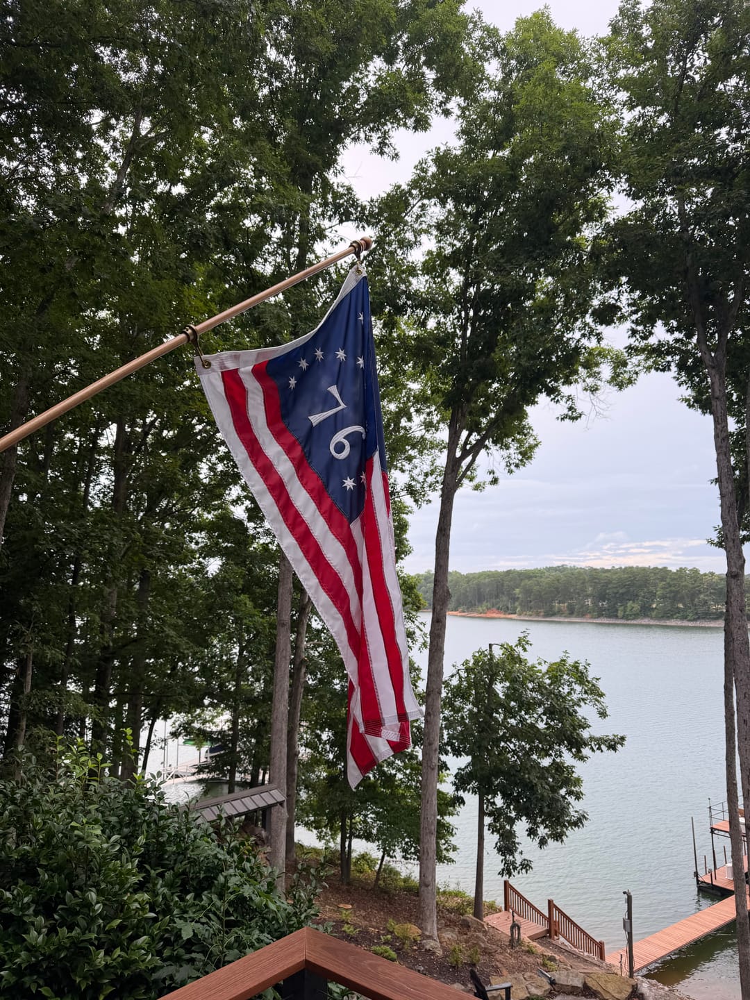 Customer photo review of 3' x 5' Bennington Flag Set