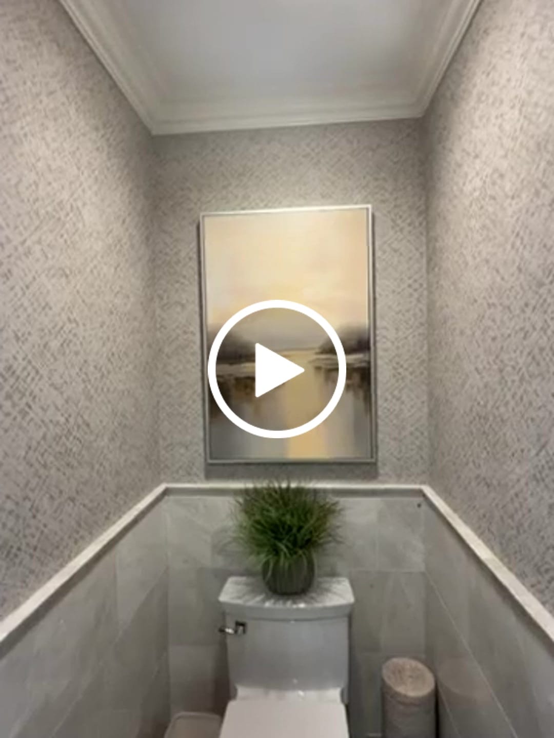 Customer video review of Abstract Ocean And Sky Canvas Art #OC098