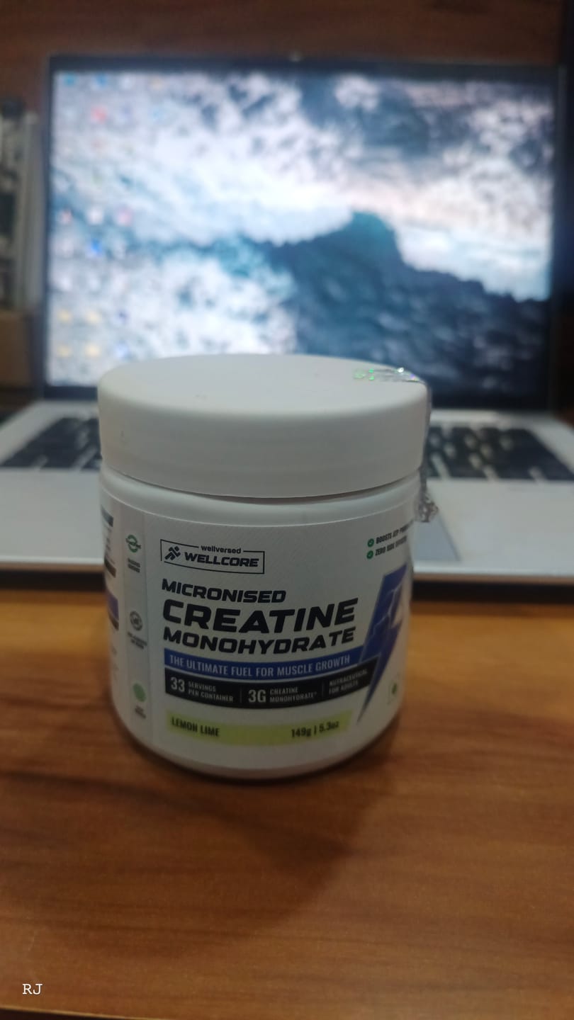 Customer photo review of Wellcore - Pure Micronised Creatine Monohydrate | Lemon Lime (149g, 33 servings)