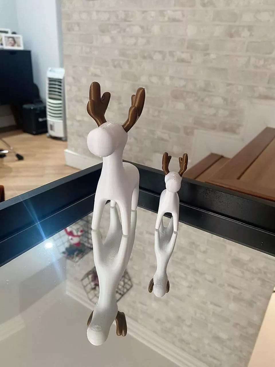 Customer photo review of Enfeite de Natal Kit de 2 Renas Minimalistas