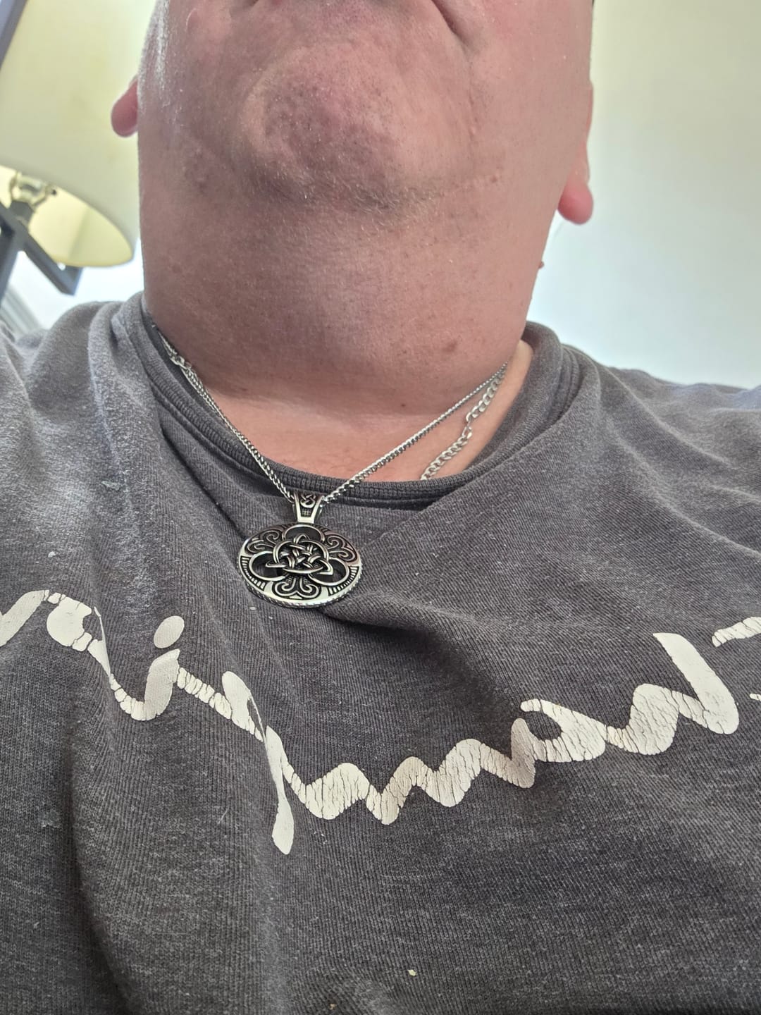 Customer photo review of Men's Celtic Knot™ Pendant | Stainless Steel Cuban Necklace
