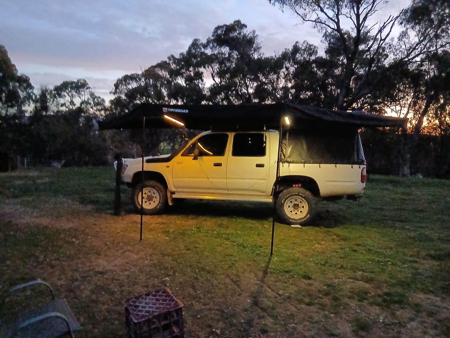 Customer photo review of OPENROAD 180 Free Standing Awning