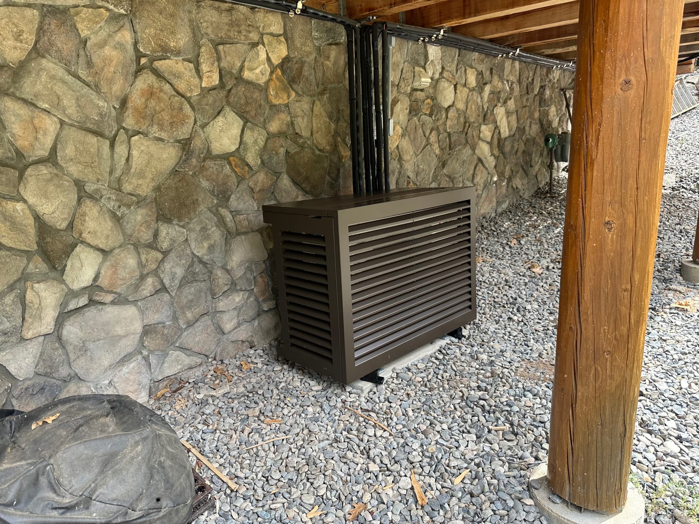 Customer photo review of Mini-Split AC Cover - Bronze