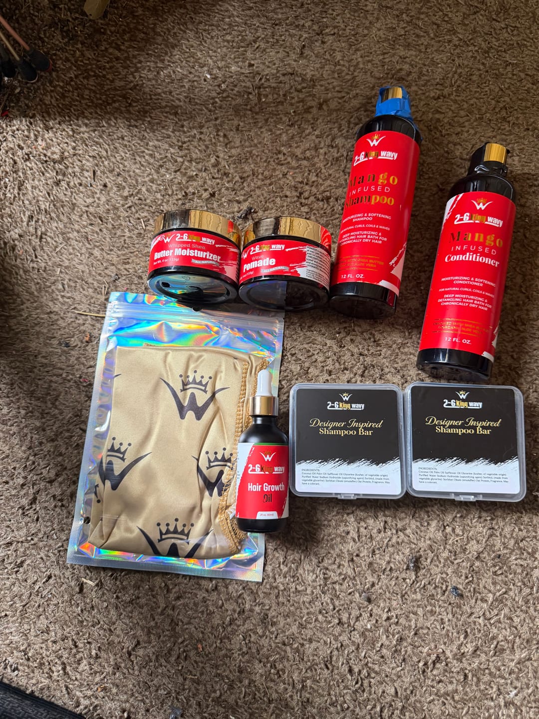 Customer photo review of Junkie Pack - Natural Hair Care Essentials