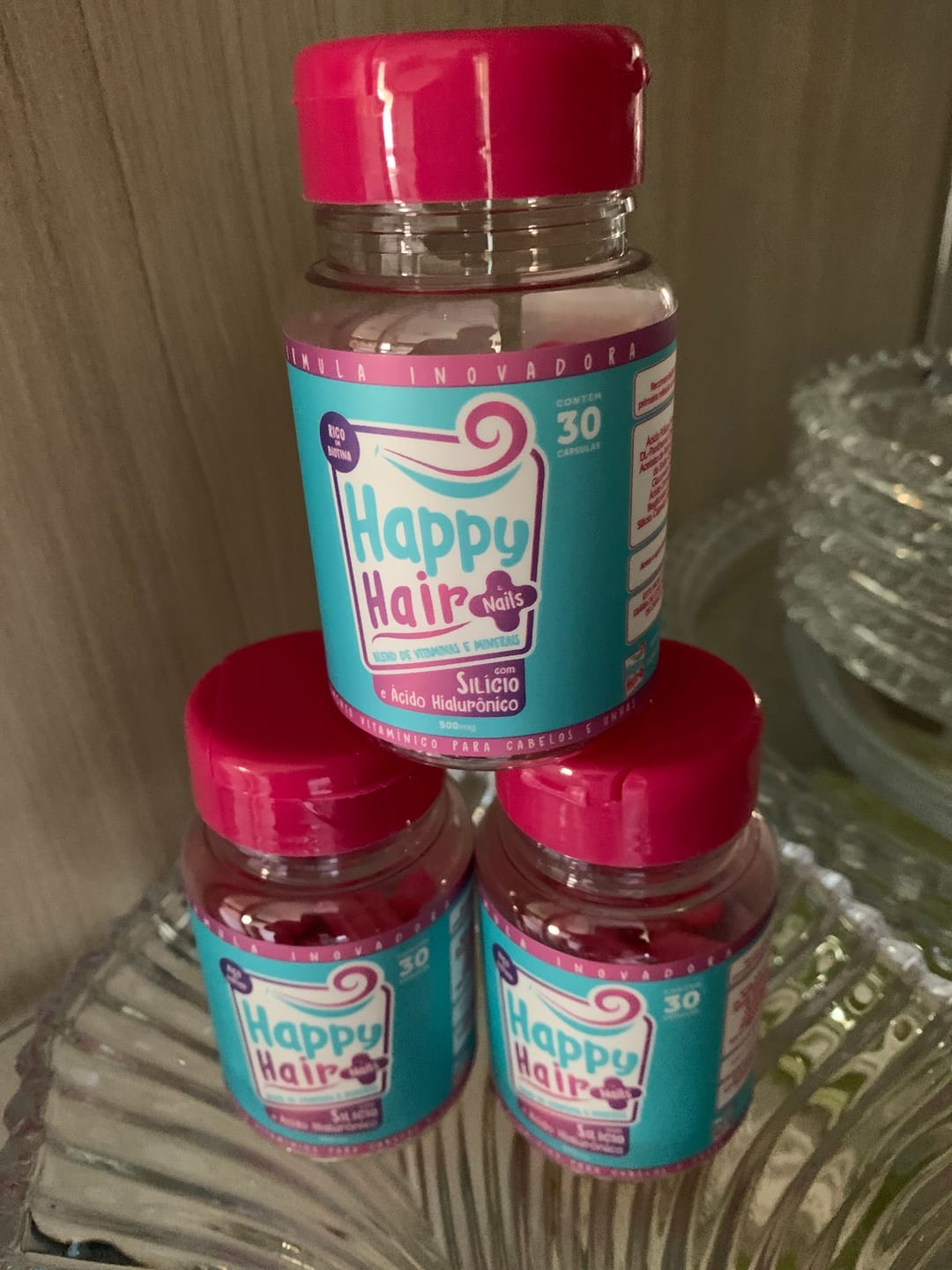Customer photo review of Happy Hair 3 Potes