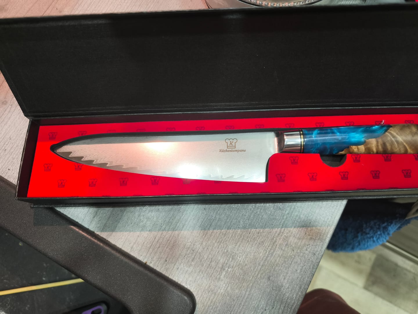 Customer photo review of Aoki Chef Damastmesser