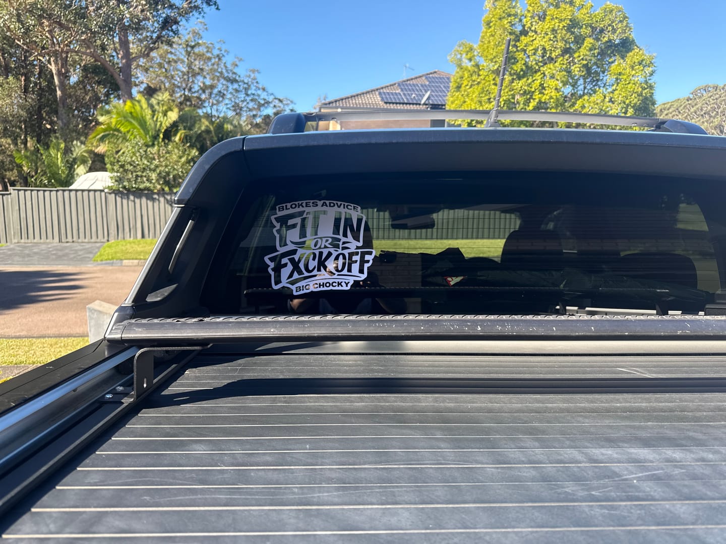 Customer photo review of Big Chocky | Fit In Sticker - 250x215mm