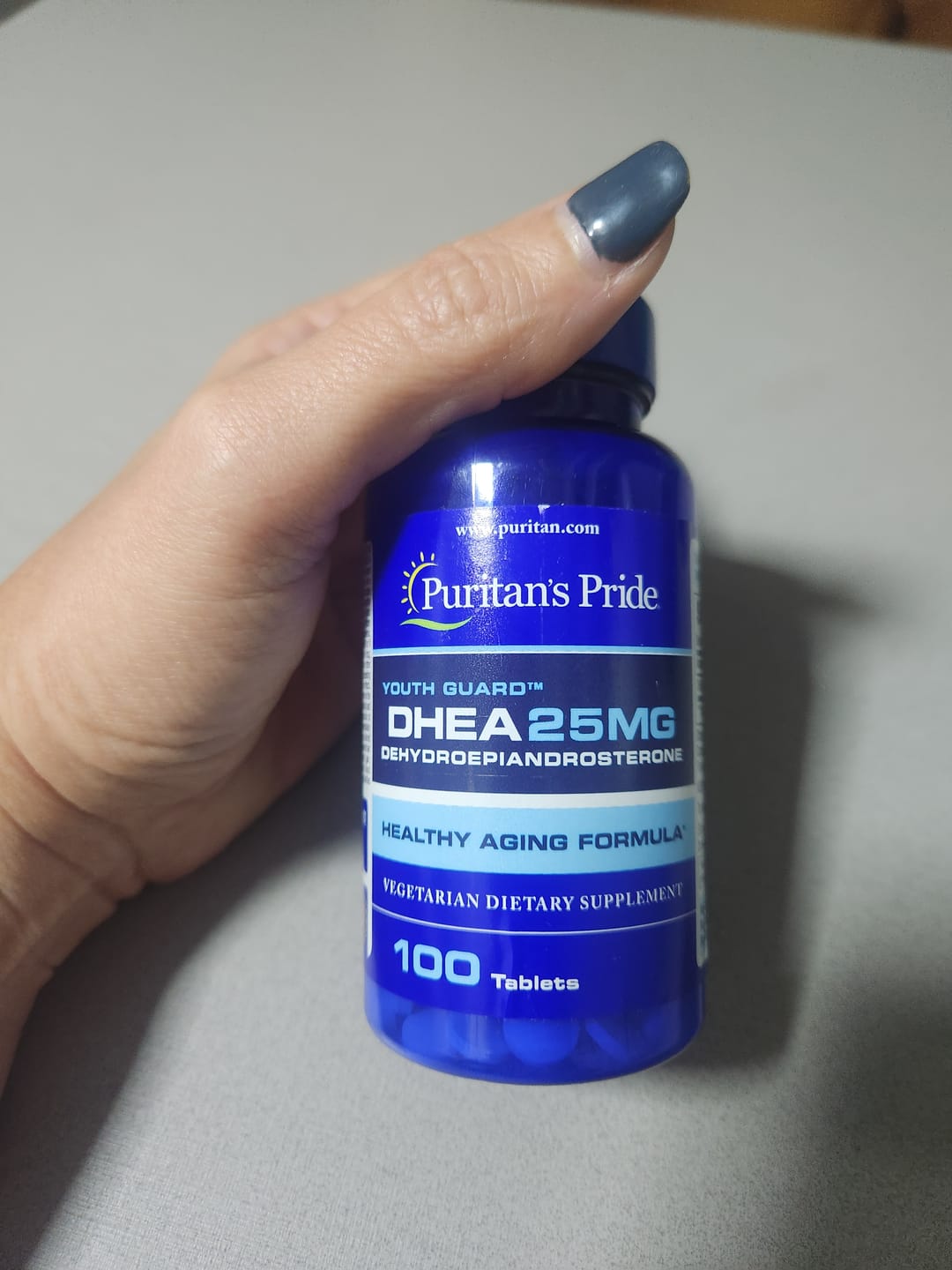 Customer photo review of Puritan's Pride Youth Guard DHEA 25mg – 100 Comprimidos