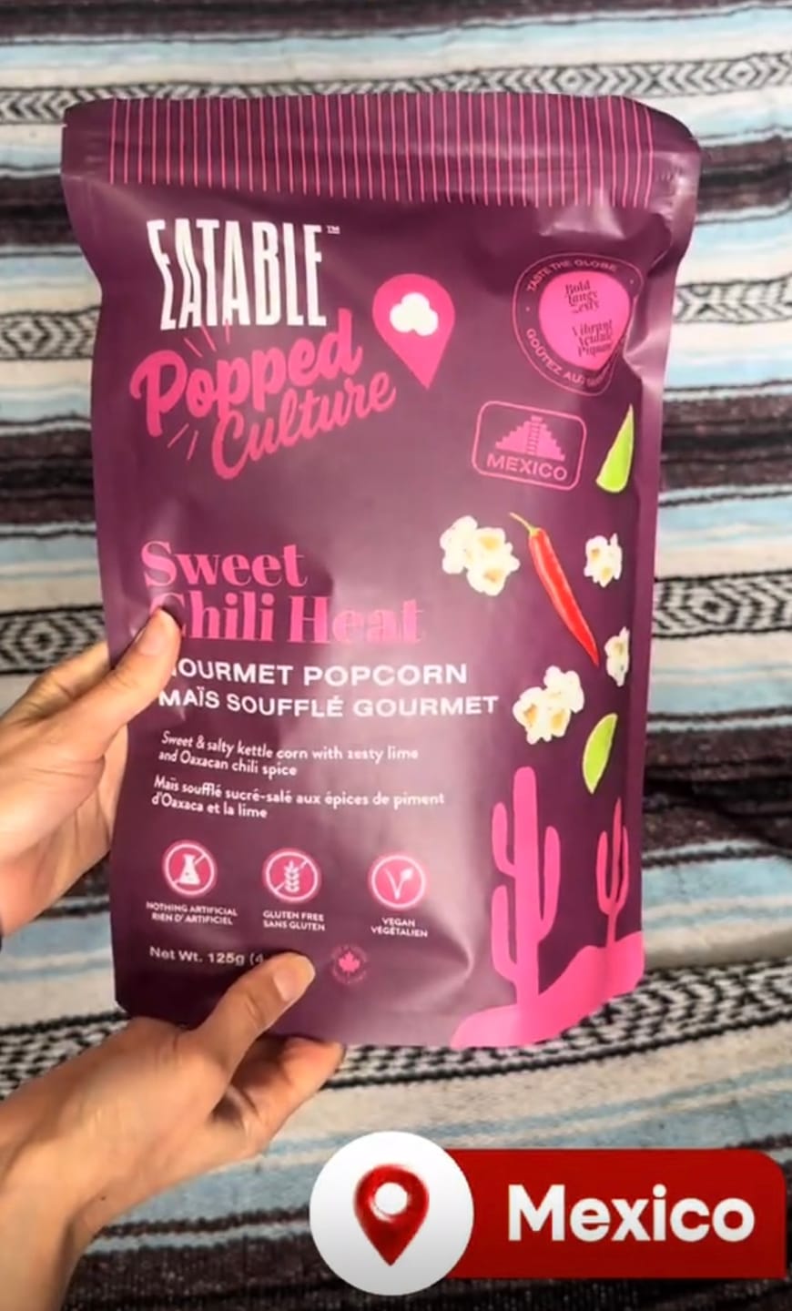 Customer photo review of Popped Culture - Taste the Globe Trio Bundle