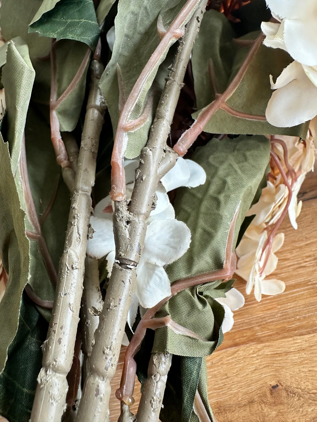 Customer photo review of Grote Zijden Hortensia - Crème