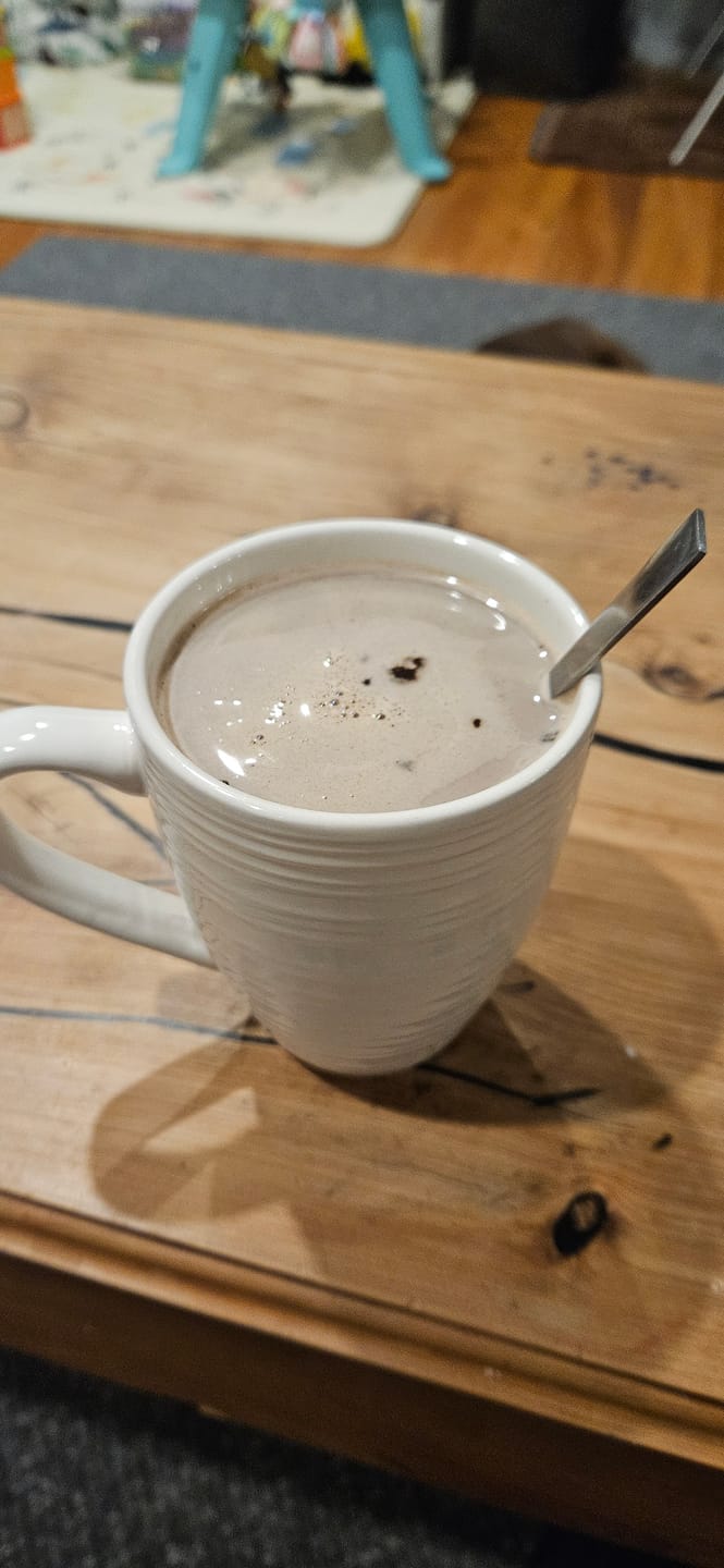 Customer photo review of Chocolate Bone Broth Powder
