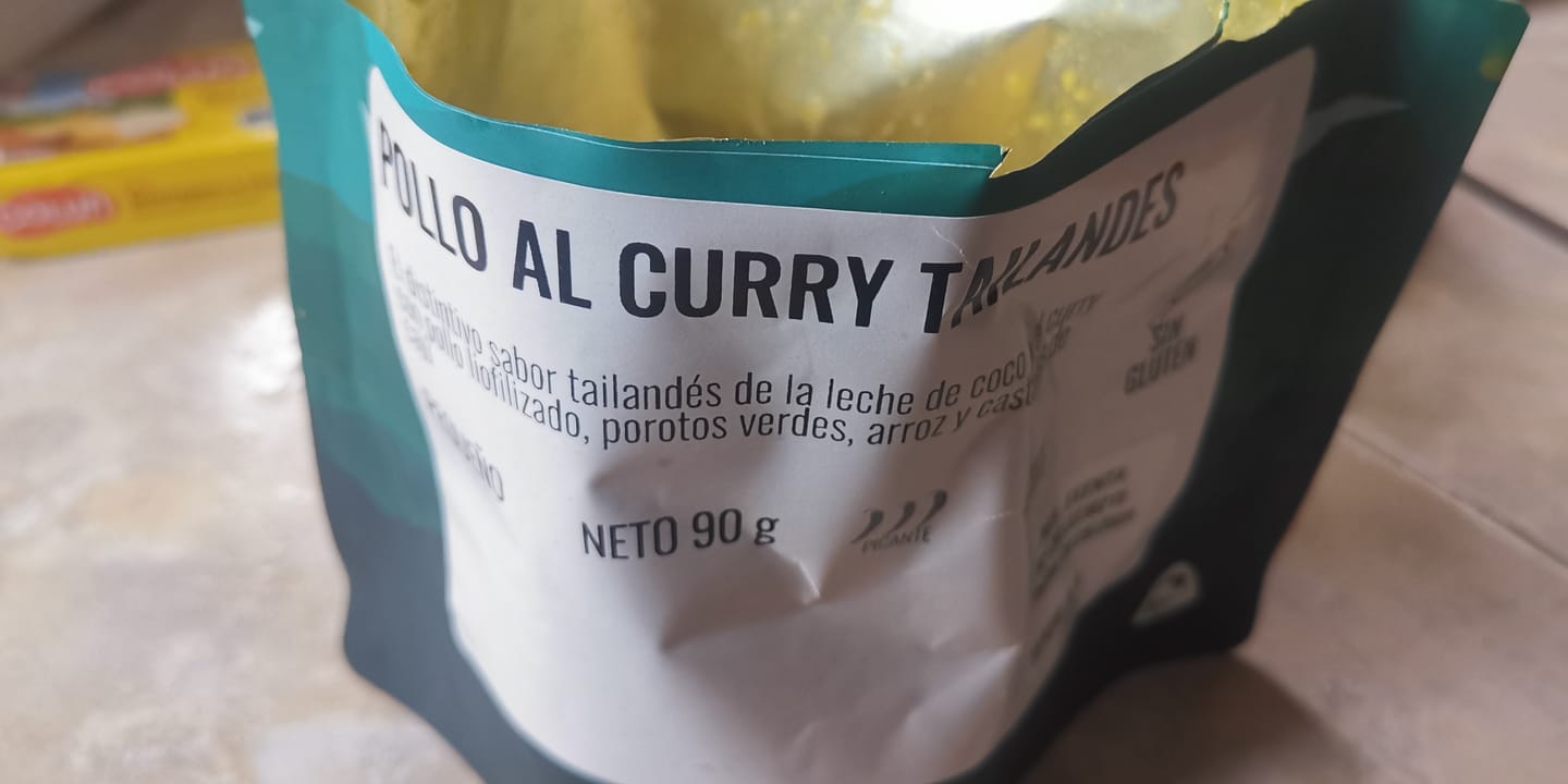 Customer photo review of Pollo al Curry Tailandés