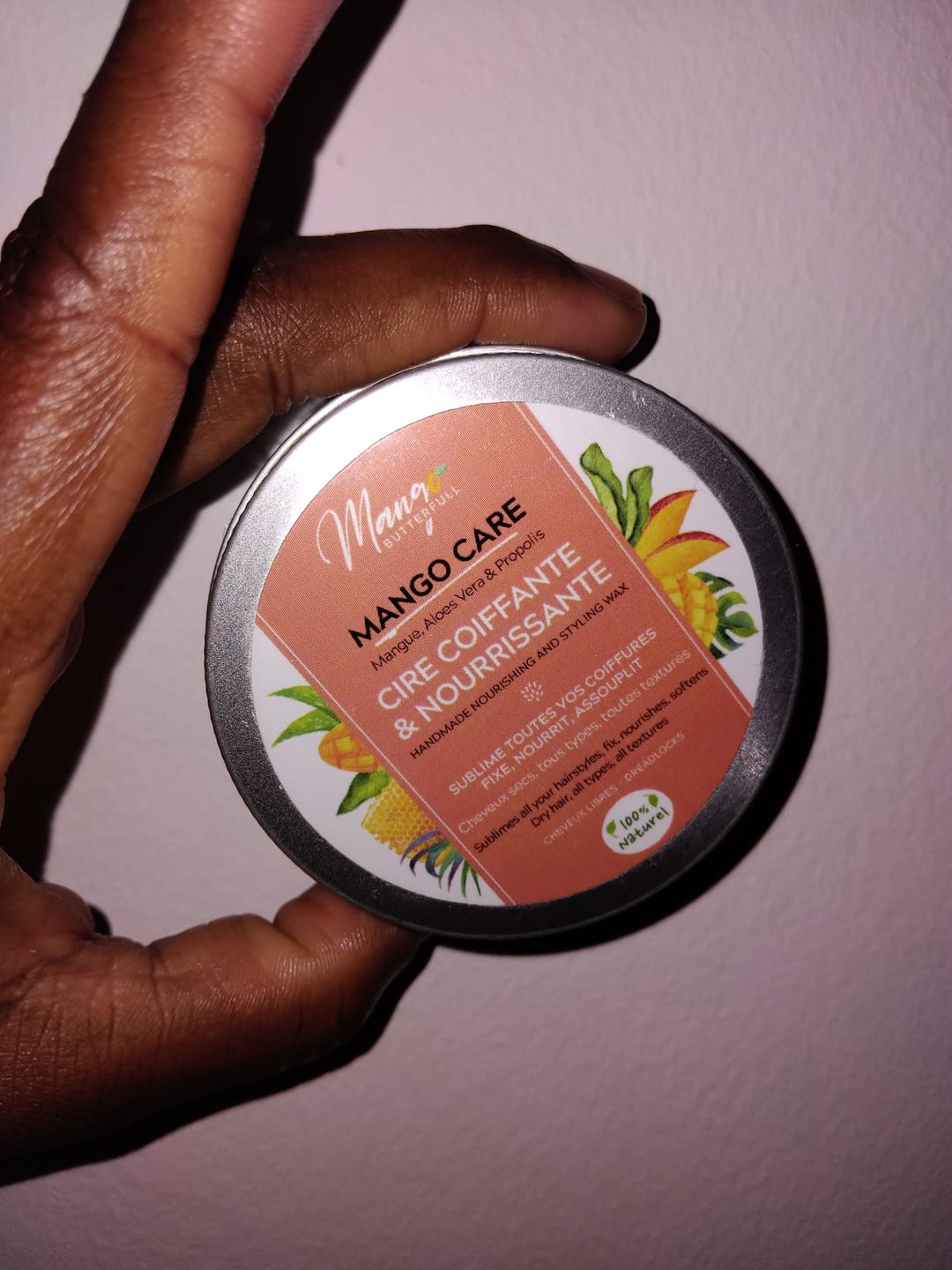Customer photo review of Cire coiffante et nourrissante