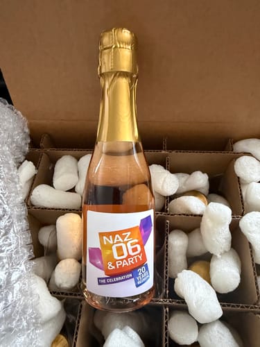 Customer photo review of Devi Brut Rose Mini Bottles