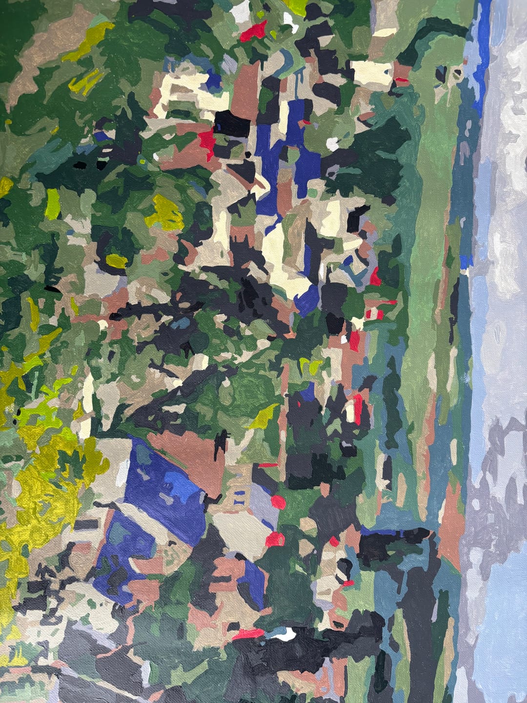 Customer photo review of Paint by Numbers - Panoramic View of Dauvers-sur-Oise | Paul Cezanne