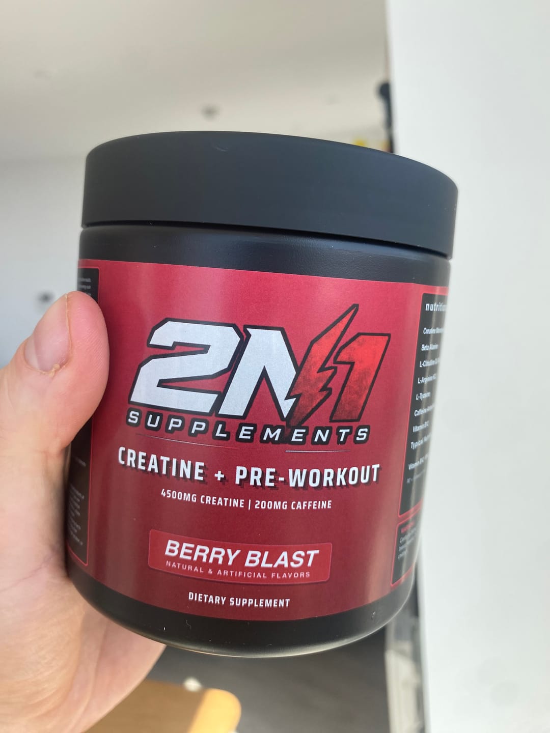 Customer photo review of 2N1 Pre-Workout + Creatine | Two Supplements, One Serving (200g)