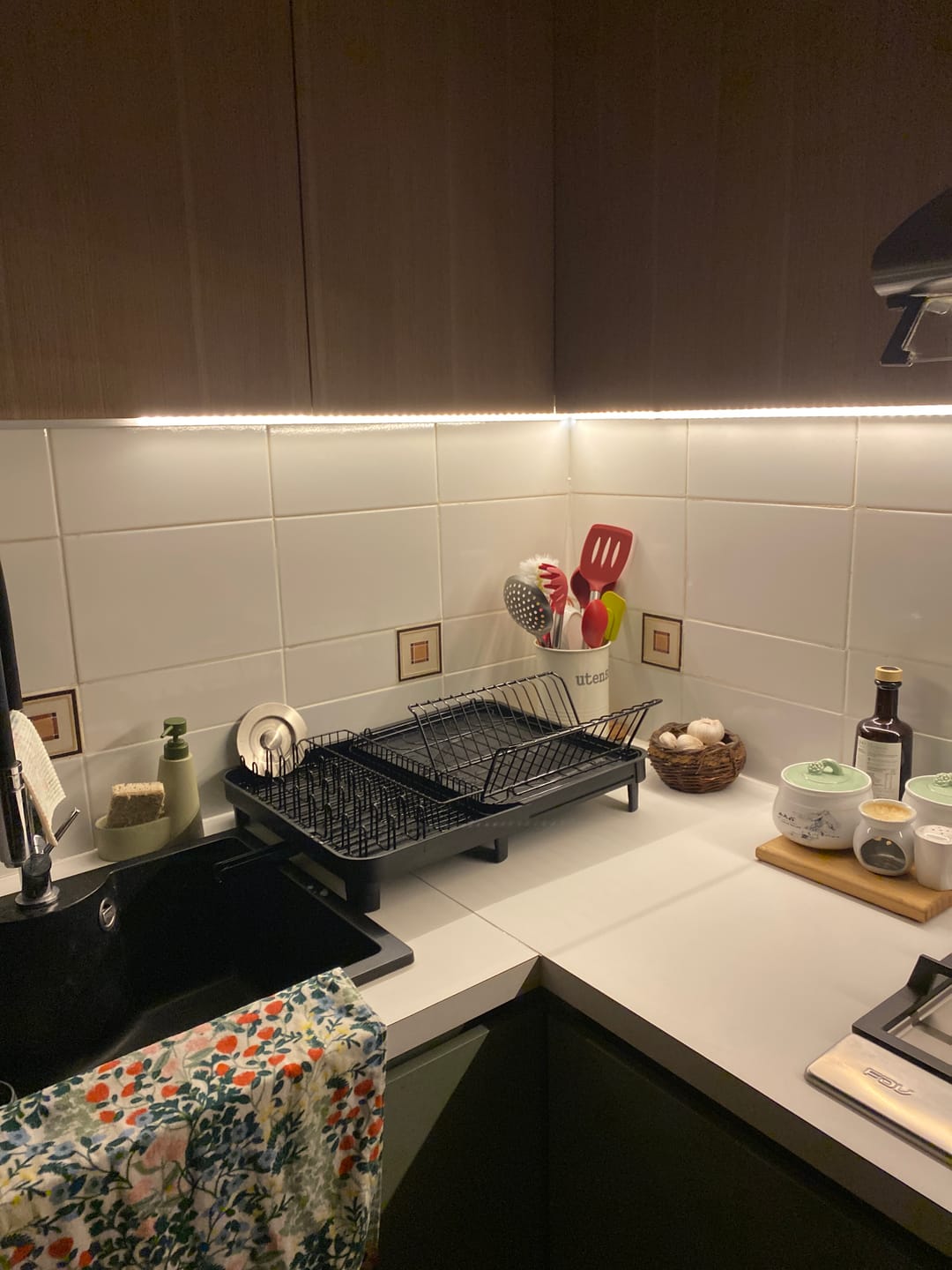 Customer photo review of Secaplatos Escurridor Cocina Acero Inoxidable Plegable Loza