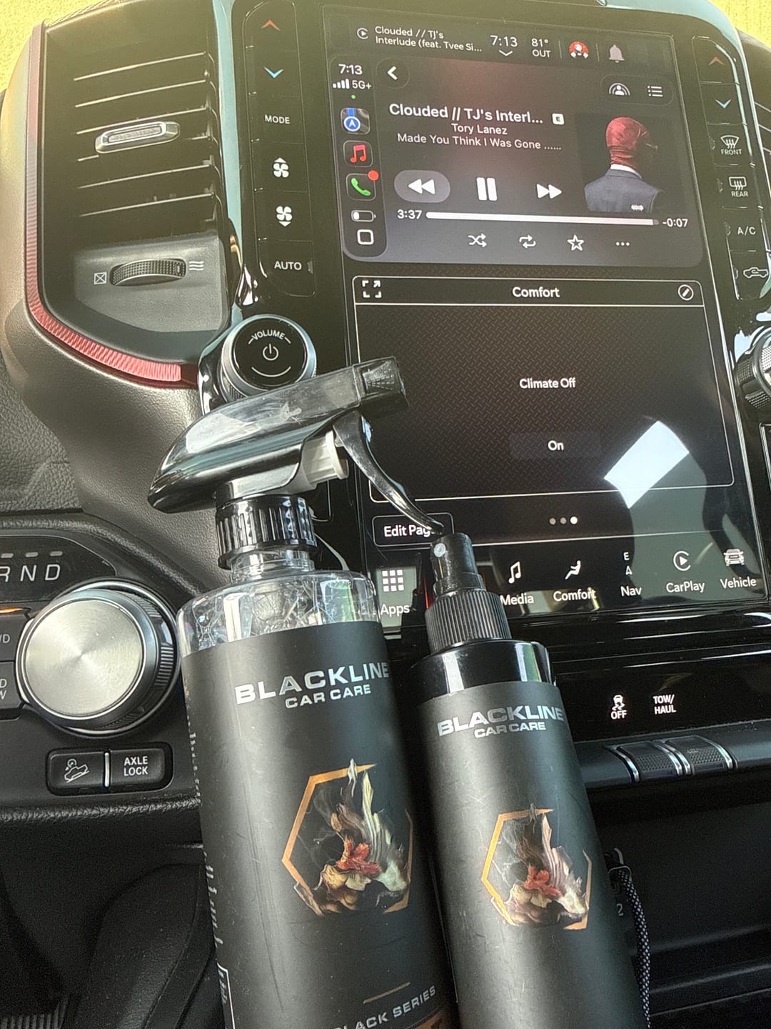 Customer photo review of BLACKLINE® RESET INTERIOR CLEANER & SCENT BOOSTER