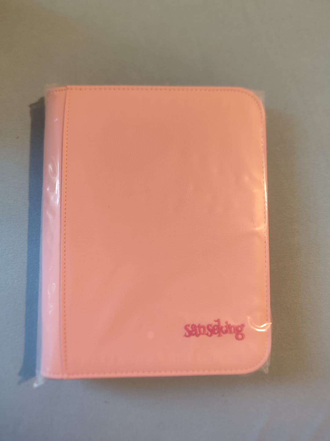 Customer photo review of Pink Plaid 4/9/12-Pocket PU Binder