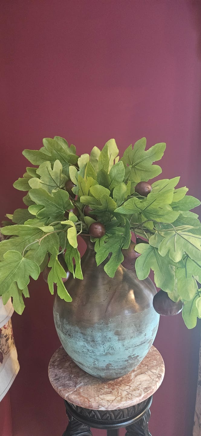 Customer photo review of Distressed Copper Patina Vase